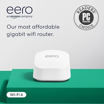 Amazon eero Pro 6E - メッシュwifi ルーター Amazon eero Pro 6E tri-band mesh Wi-Fi 6E router, with built